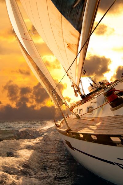 Картина на холсте Корабль, море, арт hd0558501