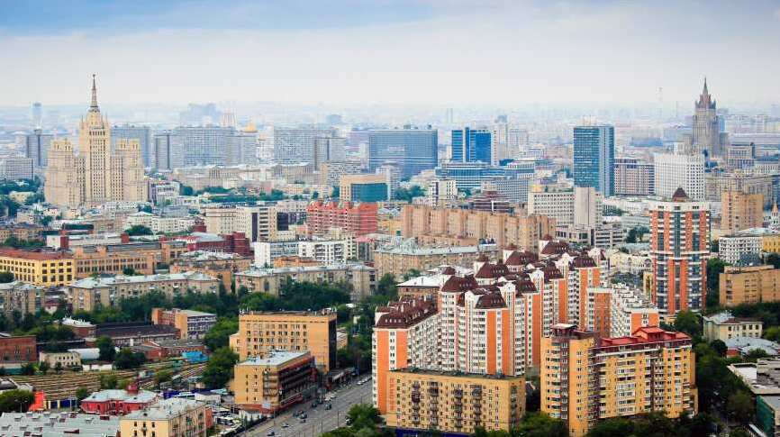 Картина на холсте Город в тумане, арт hd1657301