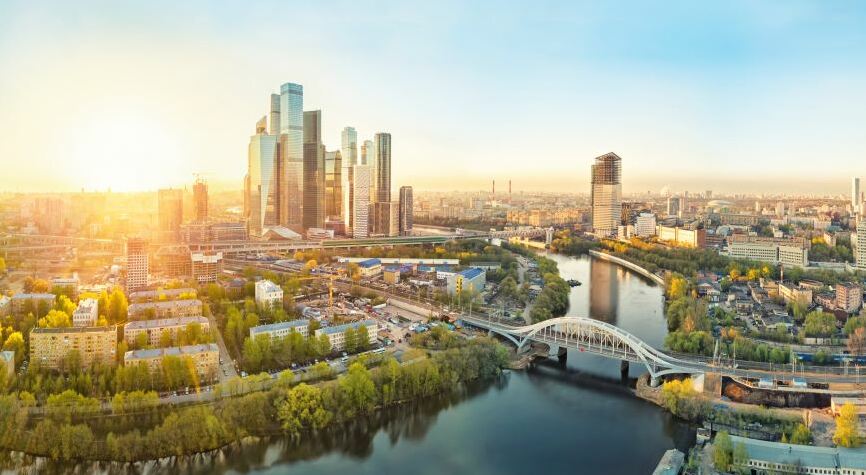 Картина на холсте Москва Сити, арт hd1642401