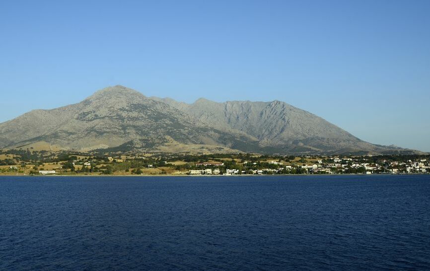 Картина на холсте Горы и море, арт hd1558501