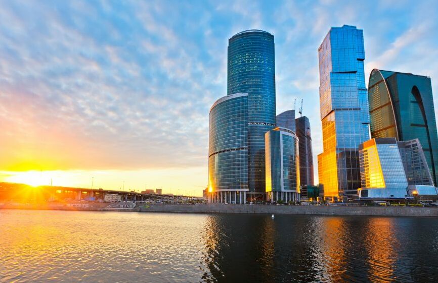 Картина на холсте Москва Сити, арт hd1525101