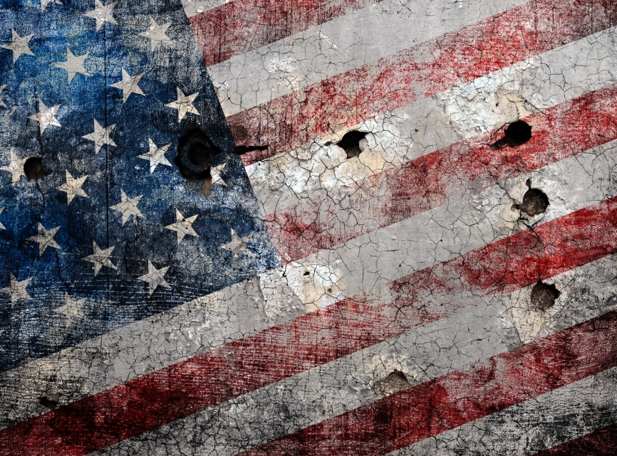 Картина на холсте Флаг США, арт hd2036201