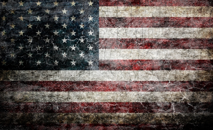 Картина на холсте Флаг США, арт hd2047901