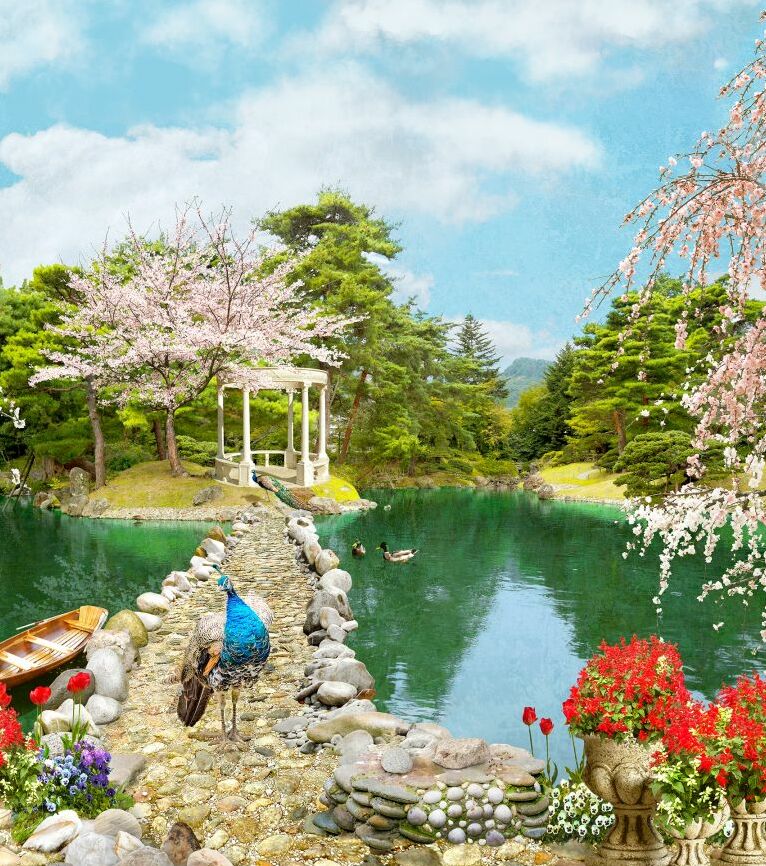 Картина на холсте Дивный сад, арт hd2338101